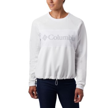 Columbia Sweater Dames, Windgates Fleece Crew Wit, 64IKWNZXE